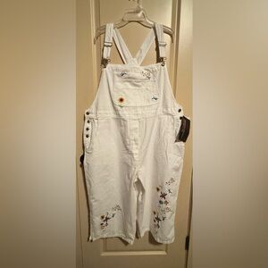 - AGAPO DENIM Vintage 90s Bib Capri Jean Overalls